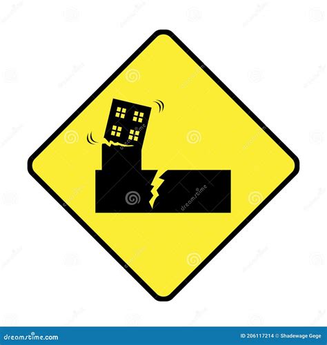 Earthquake Warning Cartoon Vector | CartoonDealer.com #38787387