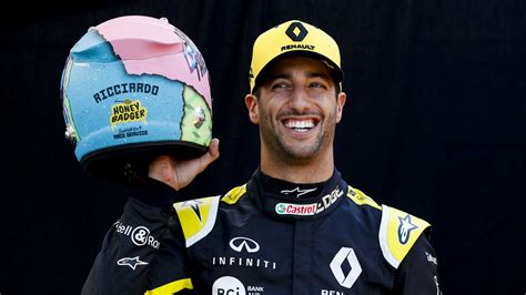 GALLERY: Daniel Ricciardo shows off new helmet design in Melbourne ...