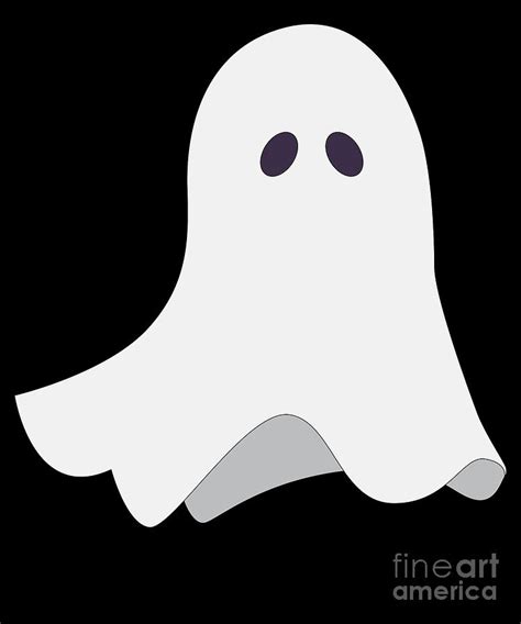 Funny Ghost Scary Creepy Spooky Halloween Digital Art by TeeQueen2603