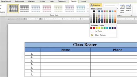 How To Highlight A Whole Table In Word | Brokeasshome.com