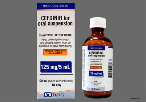 Cefdinir 125mg Syrup - Rosheta