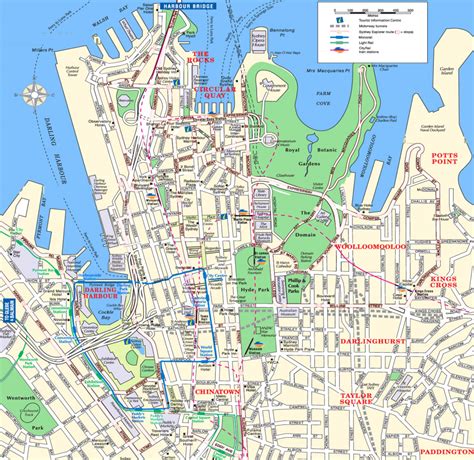 File:sydney Printable Tourist Attractions Map - Wikimedia Commons throughout Sydney Tourist Map ...