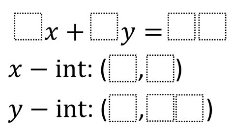 intercept and equation | Open Middle®