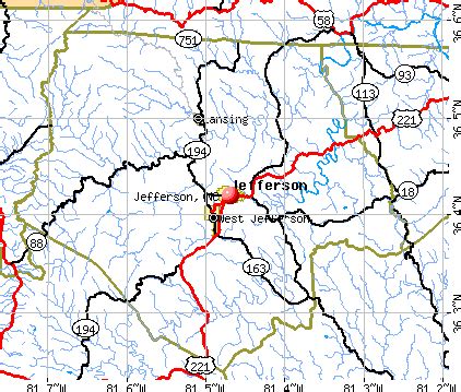 Jefferson, North Carolina (NC 28640, 28694) profile: population, maps ...