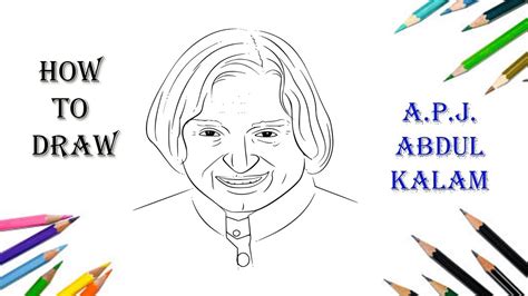 APJ Abdul Kalam Coloring Page For Kids, 58% OFF