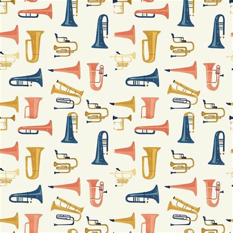 Premium Photo | Oompah band instruments seamless pattern Gift wrapping background Oktoberfest