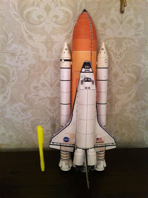 Atlantis Space Shuttle Papercraft Paper Color Model Plans & - Etsy