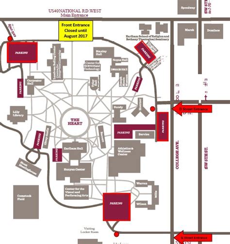 Earlham College Campus Map - Tourist Map Of English