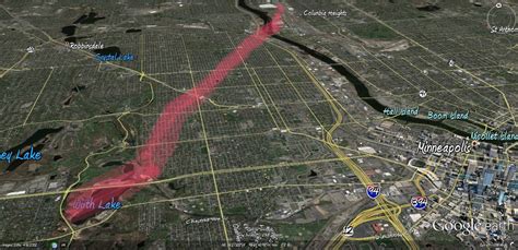 Geo-Located Minneapolis: North Minneapolis Tornado Path Visible in ...