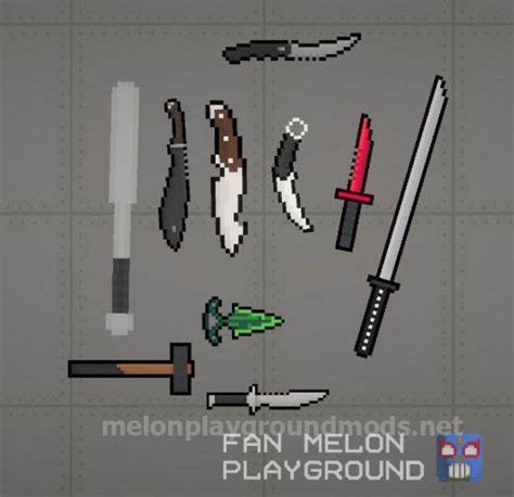 Download Pack of different weapons mod for Melon Playground