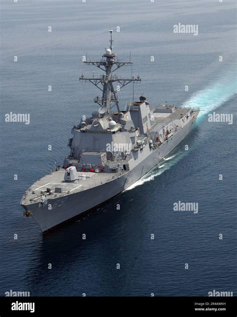 US Navy The Arleigh Burke-class guided missile destroyer USS Mustin (DDG 89) underway in the ...