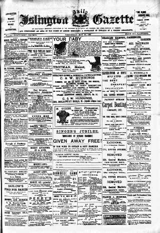 Islington Gazette in British Newspaper Archive