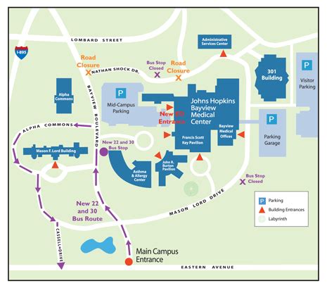 Johns Hopkins Bayview Campus Map - Zip Code Map