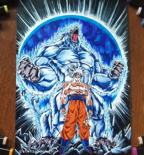 Drawing Goku ultra instinct | Great Ape Oozaru | Great ape, Goku ultra ...