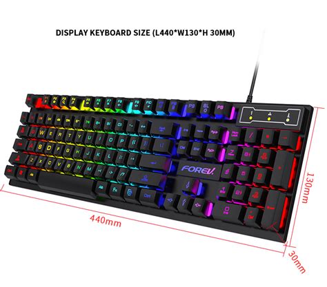 Keyboard Gaming คีย์บอร์ดเกมมิ่ง เอฟเฟค Rainbow RGB ใช้ได้ทันทีไม่ต้อง ...