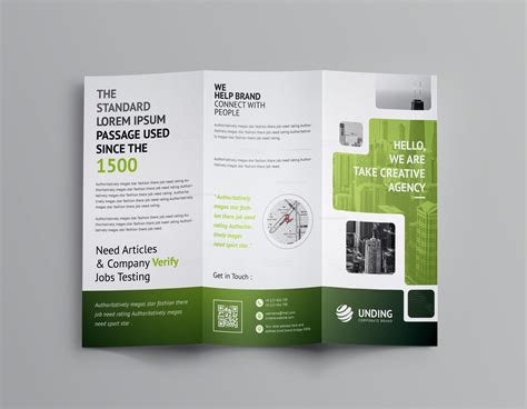 Stunning Corporate Tri-Fold Brochure Template 001163 - Template Catalog