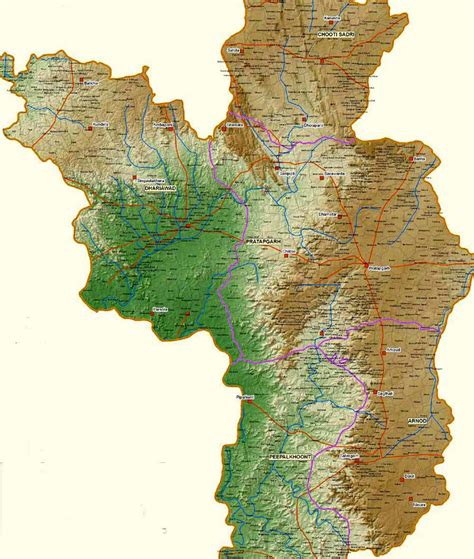 Pratapgarh District Map - View Pratapgarh District Road Map of Pratapgarh District