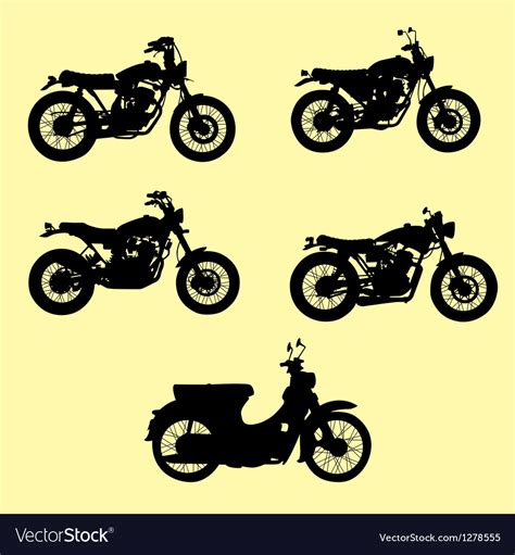 Motorcycle silhouette Royalty Free Vector Image