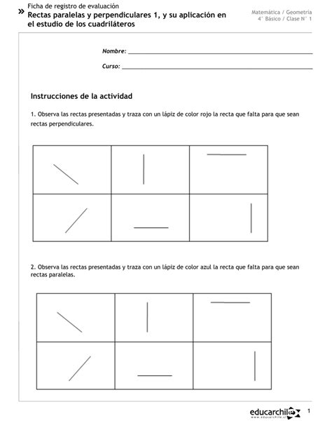 Lineas Paralelas Y Perpendiculares