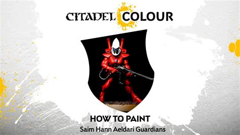 How to Paint: Battle Ready Saim-Hann Aeldari Guardians - YouTube