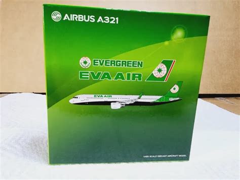 JC WINGS 1/400 Evergreen Eva Air Airbus A321 Diecast Model Airplane B-16222 $30.00 - PicClick