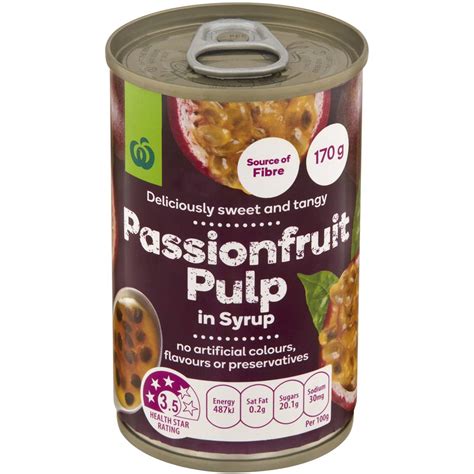 Woolworths Passionfruit Pulp Canned 170g | Woolworths