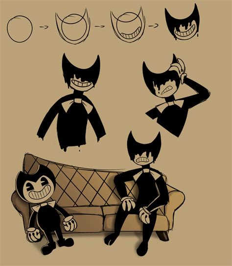 Bendy Sketches by OcelotkaPaw on @DeviantArt Boris The Wolf, Demon Art, Little Games, Bendy And ...