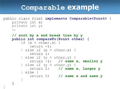 Java list sort comparator | Sorting Arrays Examples (with Comparable ...