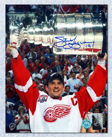 Steve Yzerman Detroit Red Wings Autographed Signed 2002 Stanley Cup ...