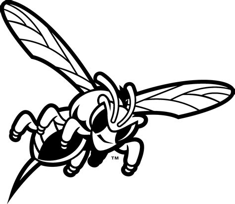Delaware State Hornets Logo Black And White - Delaware State University Hornets Logo Clipart ...