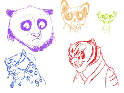 Kung Fu Panda Sketches by BosleyBoz on DeviantArt