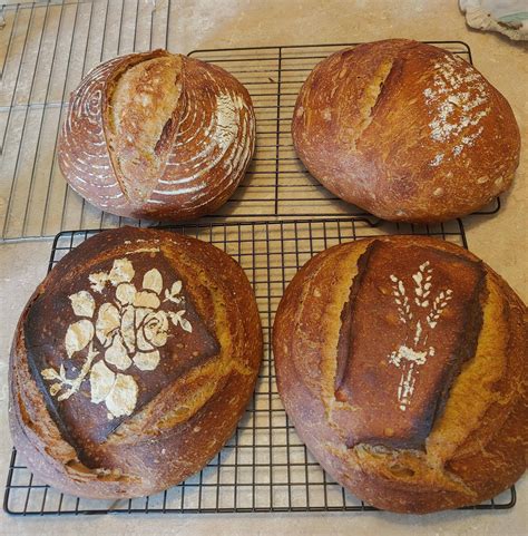 4 sourdough loaves from this weekend : Breadit