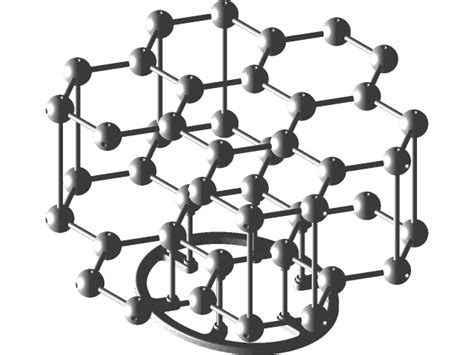 Structure Of Graphite Model