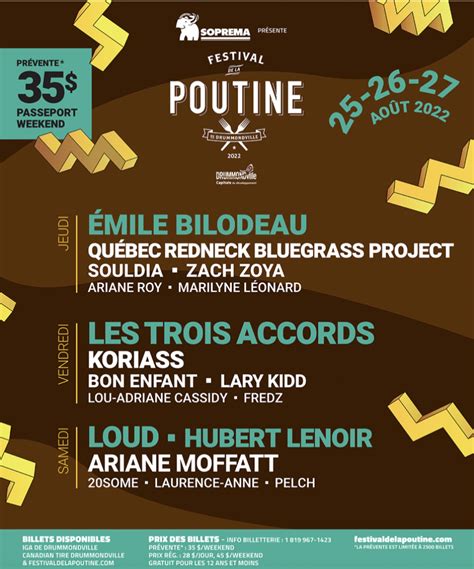 Festival de la Poutine | Dévoilement de la programmation - Mononews