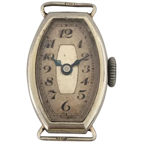 1920s White Gold Vintage Ladies Wristwatch 'no strap' For Sale at 1stDibs