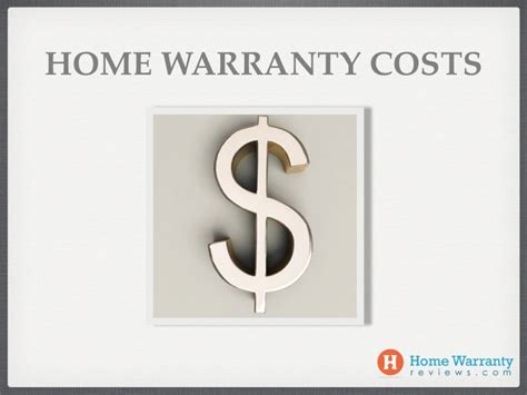 Home Warranty Costs