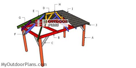 Simple 10x16 Rectangular Gazebo Plans | MyOutdoorPlans