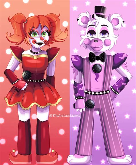 Glamrock Circus Baby And Glamrock Funtime Freddy by TheArtisticLizard on DeviantArt