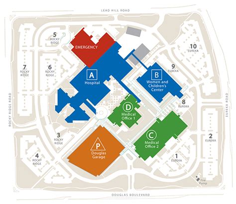 One of great medical centers in Roseville California - campus map | Roseville California Joys ...