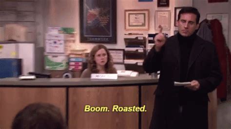 Boom Roasted | The News Wheel | Boom roasted the office, Tv quotes ...