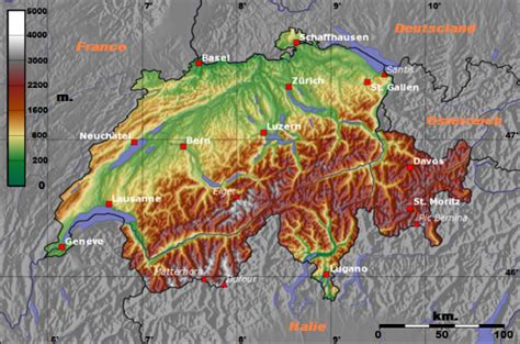 Suiza: Relieve | La guía de Geografía