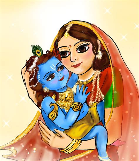 Yashoda and Krishna by 7Dr on DeviantArt