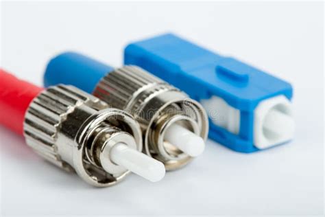 Fiber Optic Connectors, ST, SC and FC Stock Photo - Image of fiber ...