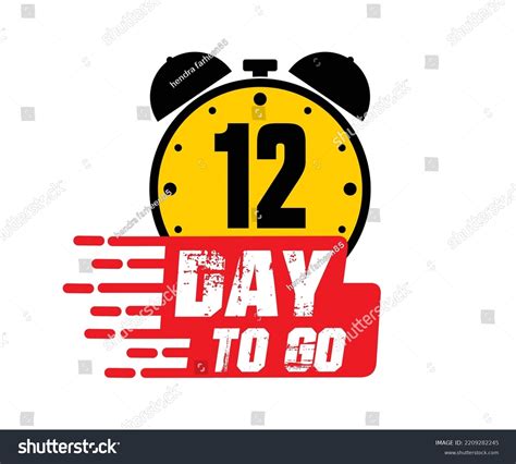 12 Days Go Vector Art Illustration Stock Vector (Royalty Free ...