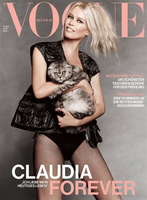 Claudia Schiffer - Vogue Germany March 2024 • CelebMafia