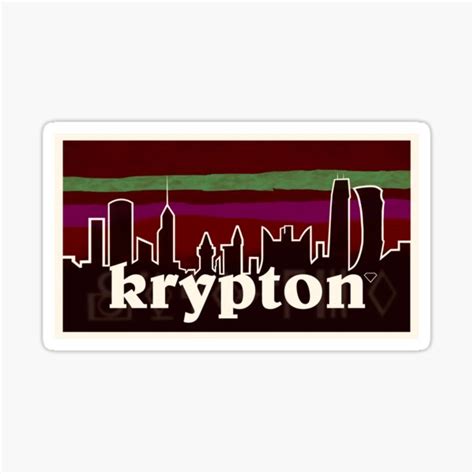 "Krypton Logo " Sticker for Sale by homofomo | Redbubble