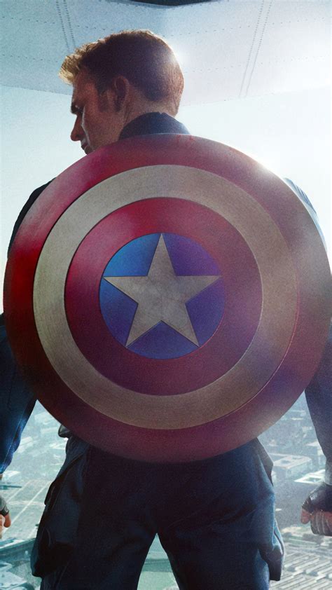 Chris Evans Captain America Shield 4K Ultra HD Mobile Phone Wallpaper