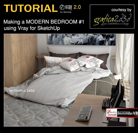 Tutorial vray for sketchup making a modern bedroom #1 - tutorial sketchup