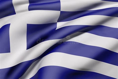 Greece flag waving stock illustration. Illustration of geographical ...