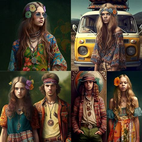 Hippie fashion Midjourney style | Andrei Kovalev's Midlibrary 2.0